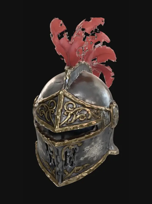 3D model for Crimson Plumed Helmet