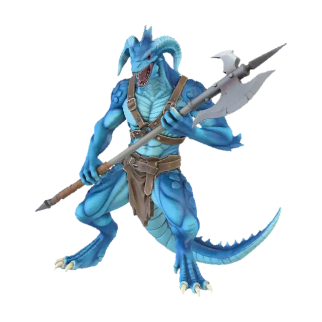 3D model for Warrior Reptilian Guardian