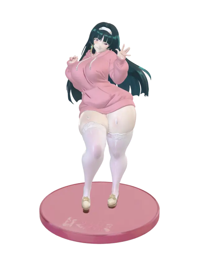3D model for Pink Hoodie Princess