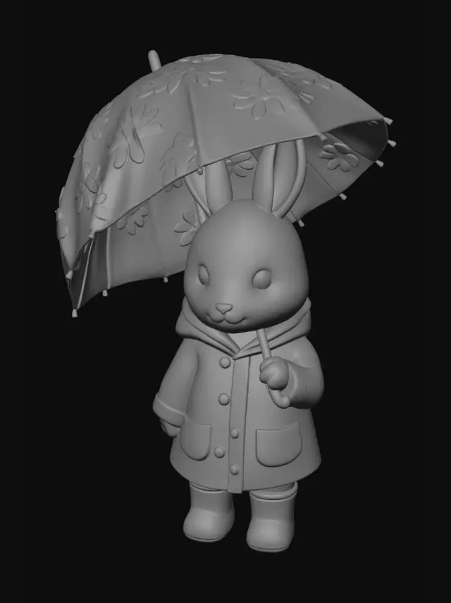 3D model for Sunny Bunny with Daisy Umbrella