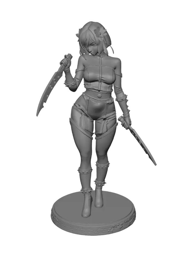 3D model for Crimson Lotus Warrior
