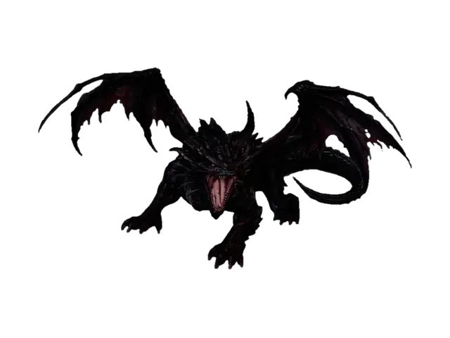 Crimson Frost Dragon - Dragonice 3D model, vytvořený pomocí AI