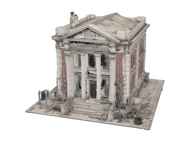 3D model for Ruined Liberty Bank