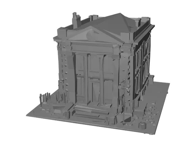 3D model for Ruined Liberty Bank