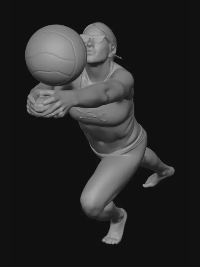 3D model for Volleyball Dive