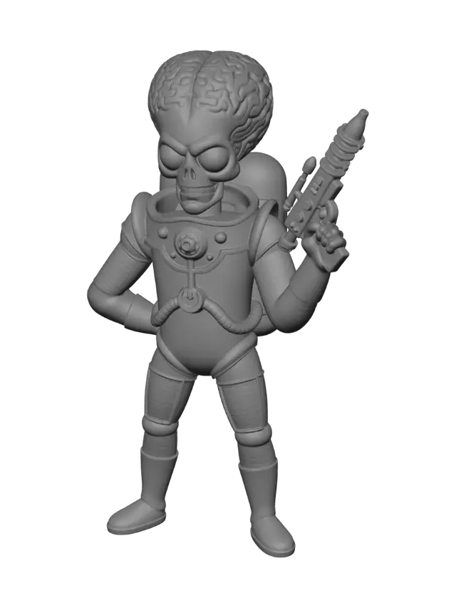 3D model for Brain-Headed Martian Soldier