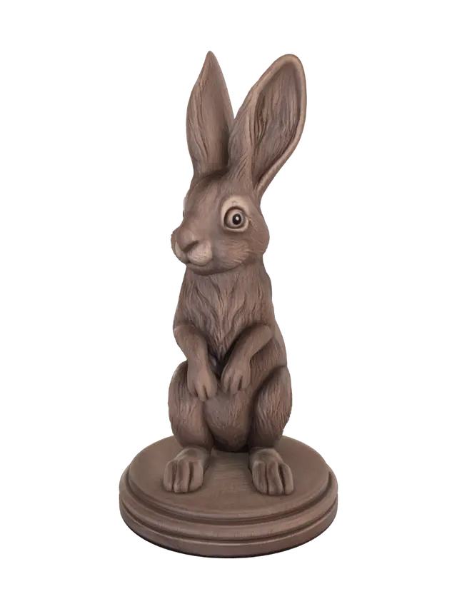 3D model for Carved Rabbit on a Pedestal