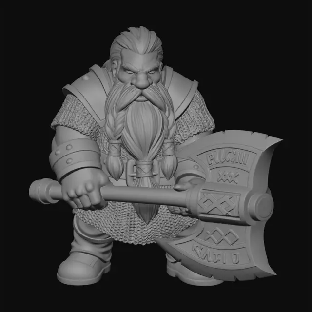 3D model for Redbeard the Axeman