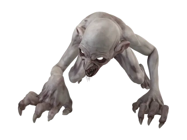 Pale Lurker 3D model, vytvořený pomocí AI