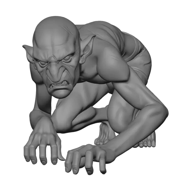 3D model for Crouching Goblin