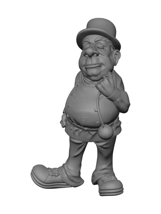 3D model for Top Hat Gentleman Figurine