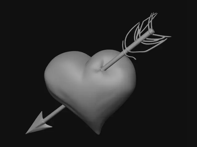 3D model for Arrow Through Heart