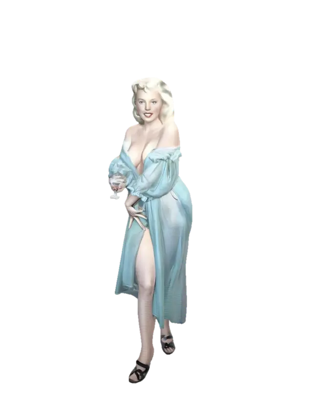 3D model for Blue Cocktail Pin-Up