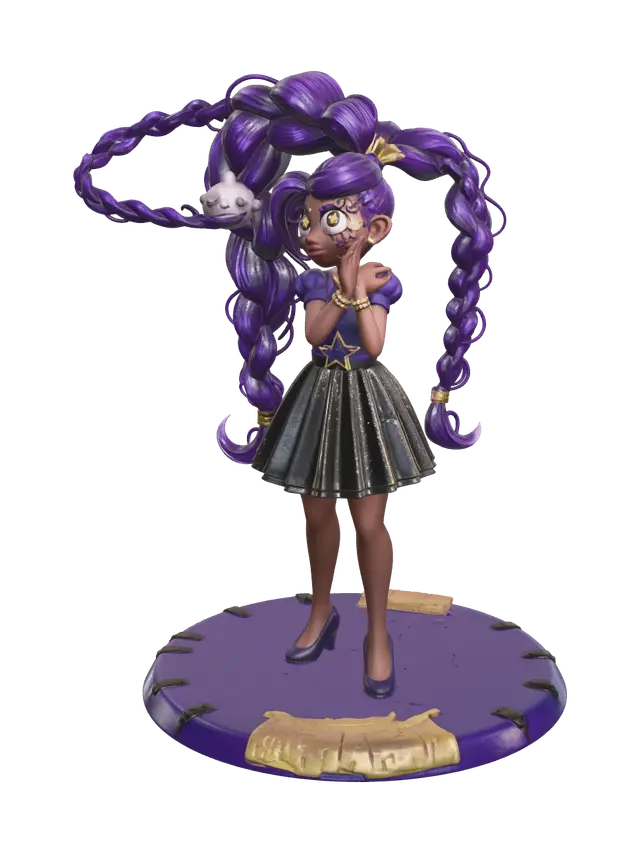 3D model for Stylized Lily Love Braids Poppy Playtime
