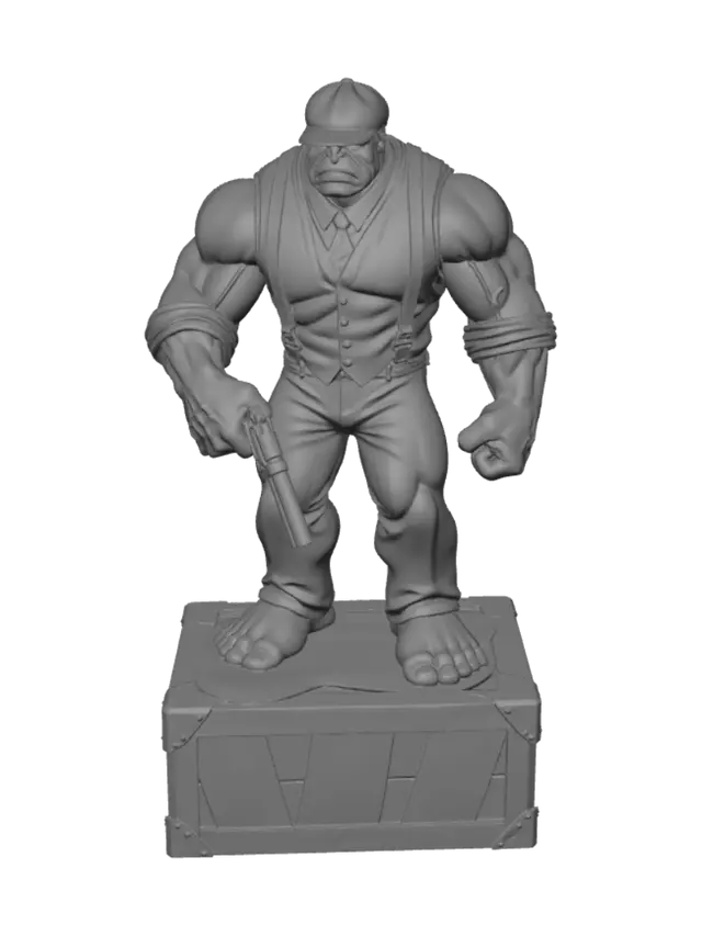 3D model for Enforcer on the Crate