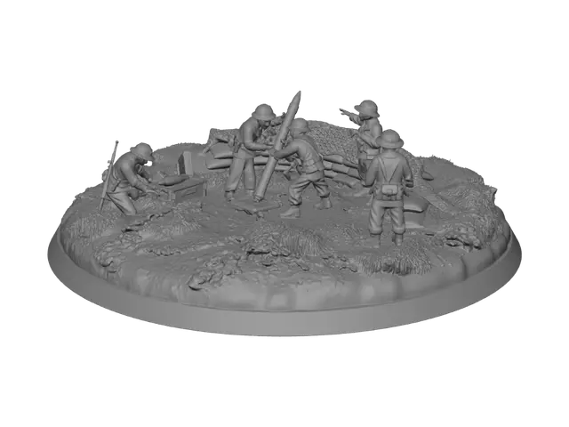 3D model for Hilltop Artillery Position