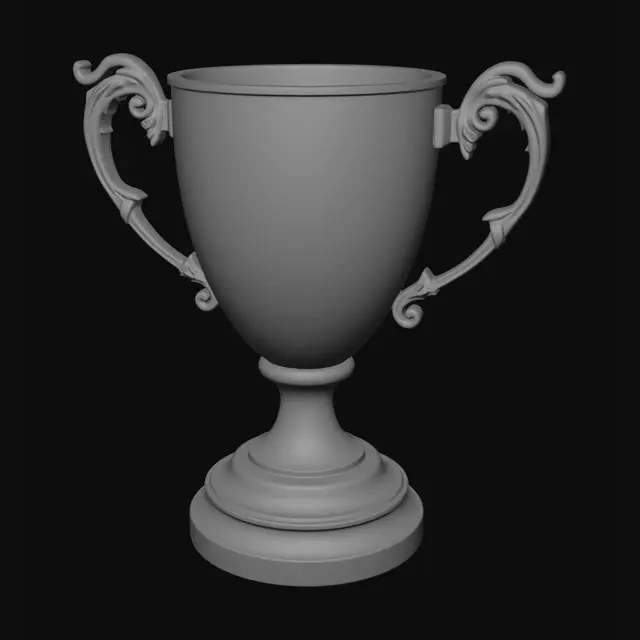 3D model for trophy for my english teacher that say the words survived 11x5 on the trophy