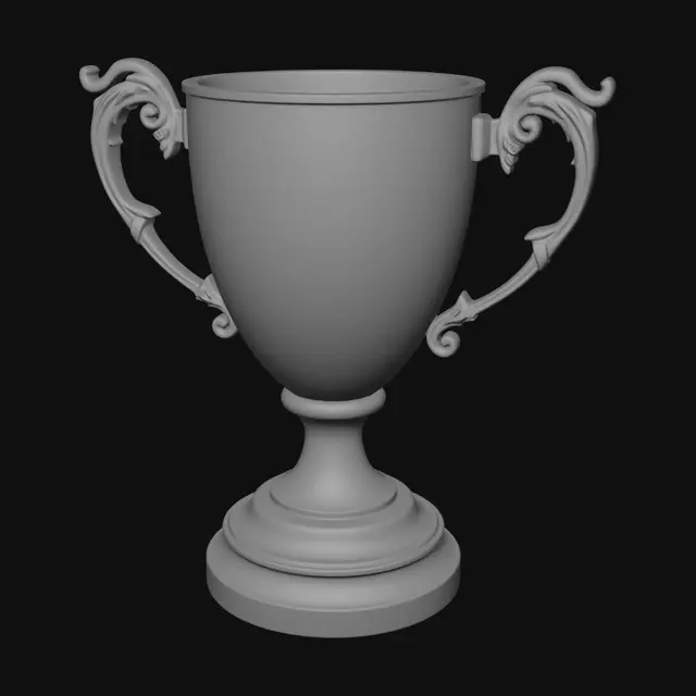 3D model for trophy for my english teacher that say the words survived 11x5 on the trophy