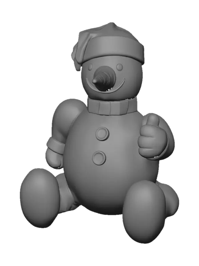 3D model for Thumbs Up Snowman