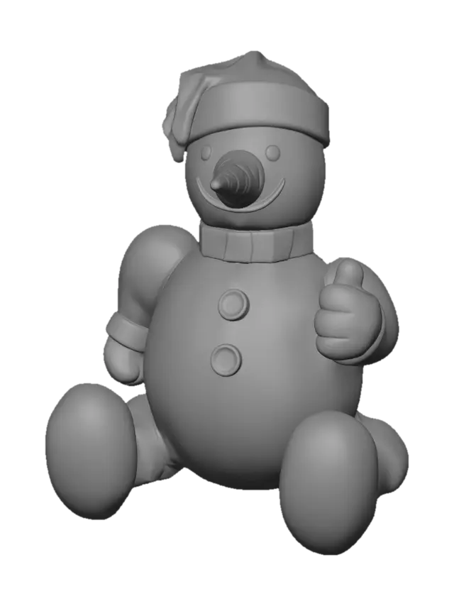 3D model for Thumbs Up Snowman