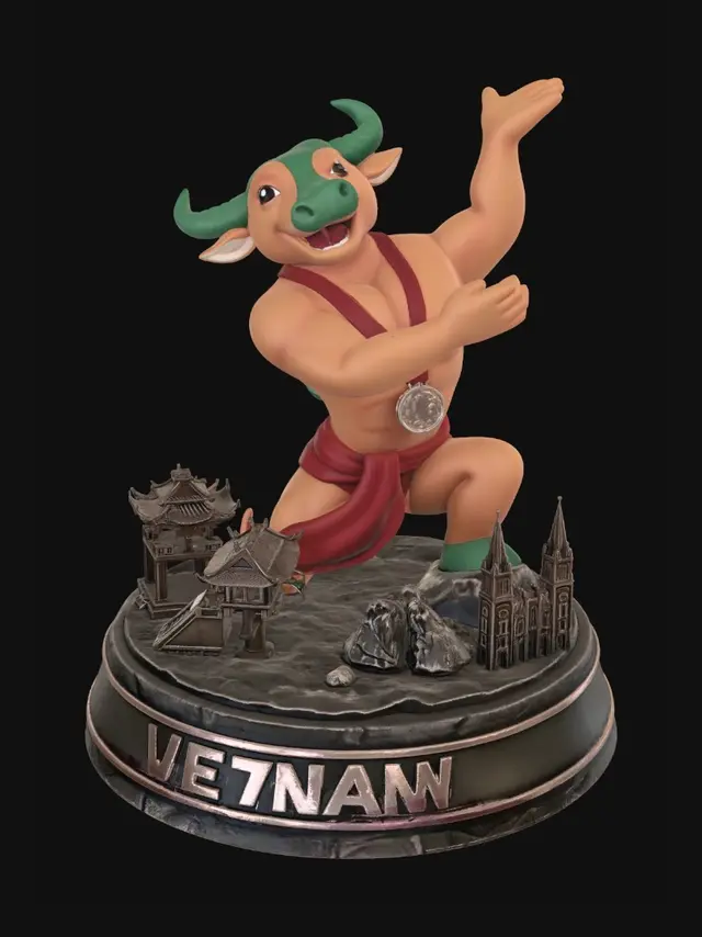 3D model for Vietnam Victory Bull