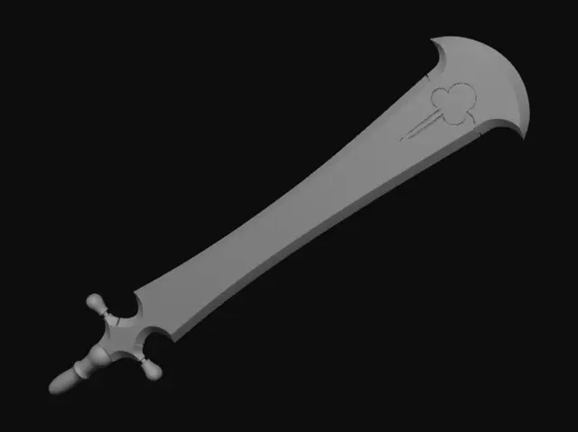 3D model for Cloverblade Longsword