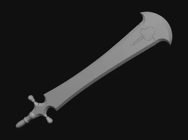 3D model for Cloverblade Longsword