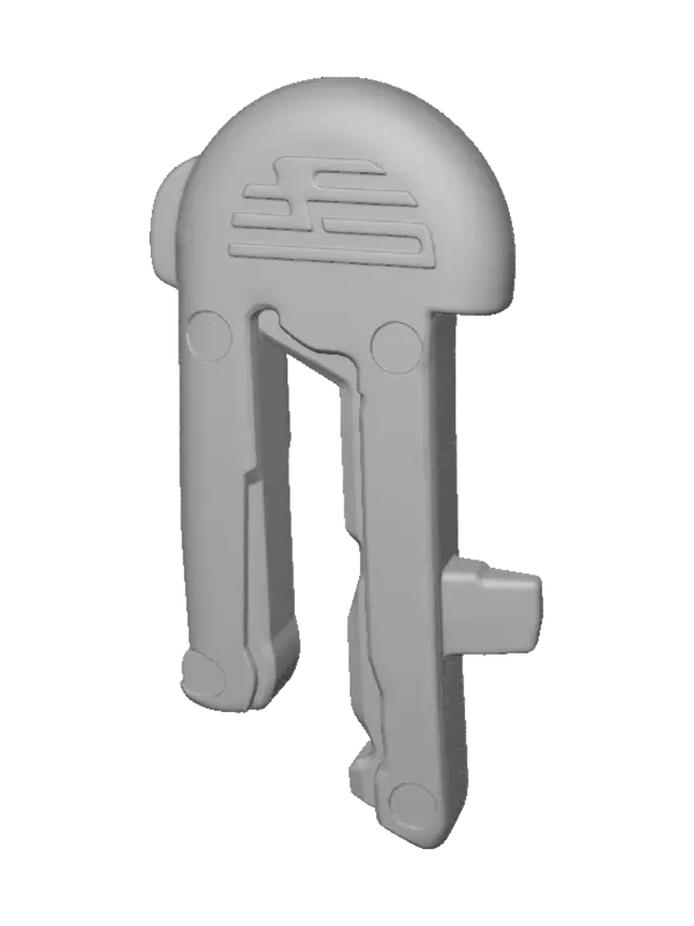 3D model for Mint Green Clip on Dark Wood
