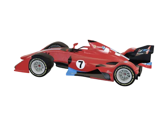 3D model for I want to create a f1 car and Bugati and bmw combination with ronaldo I want a  f1 car