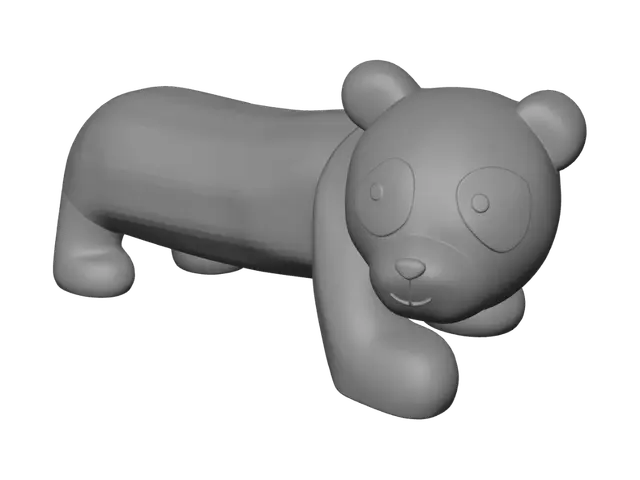 3D model for Playful Panda