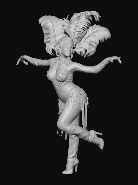 3D model for Feathered Showgirl