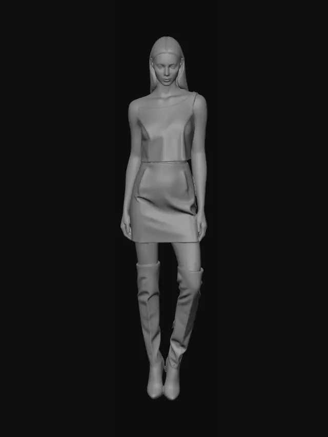 3D model for Midnight Leather Ensemble