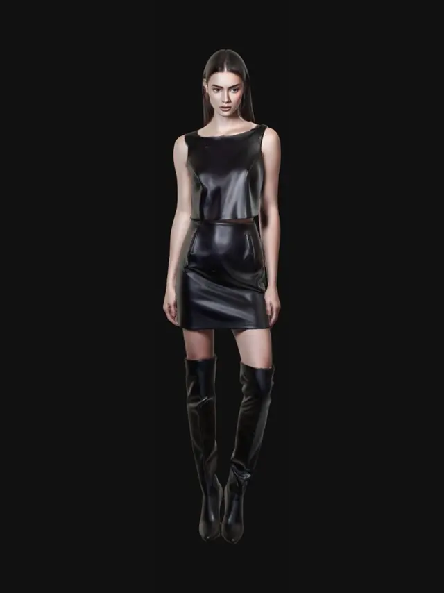 3D model for Midnight Leather Ensemble