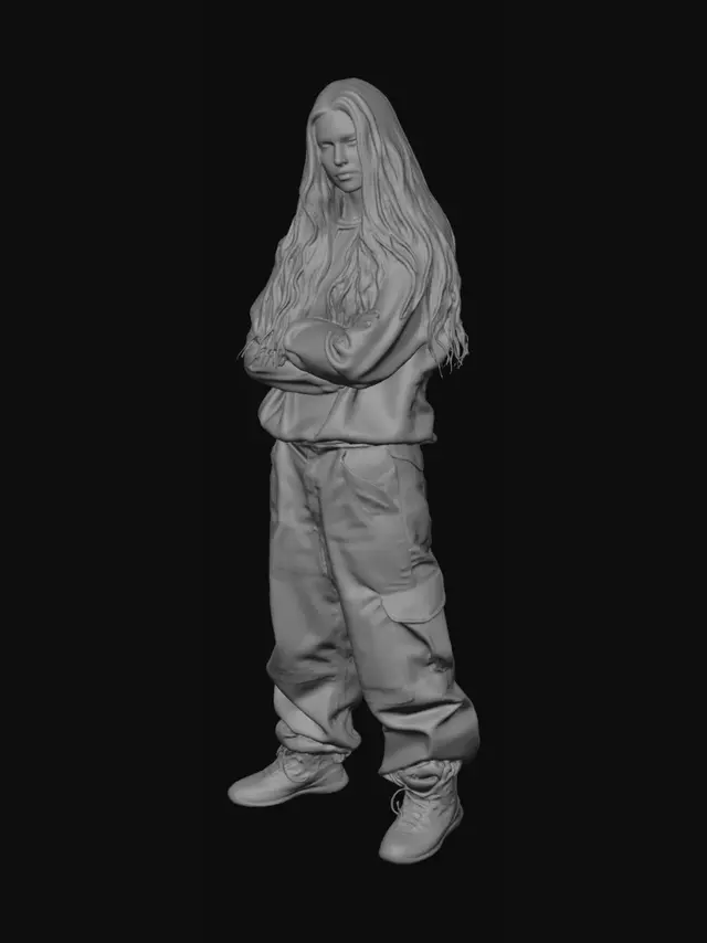 3D model for Quiet Confidence in Cargo Pants