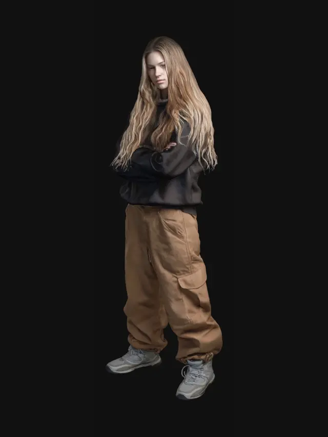 3D model for Quiet Confidence in Cargo Pants