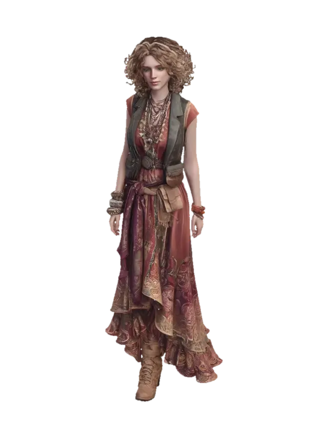 3D model for Bohemian Spirit in Paisley Layers