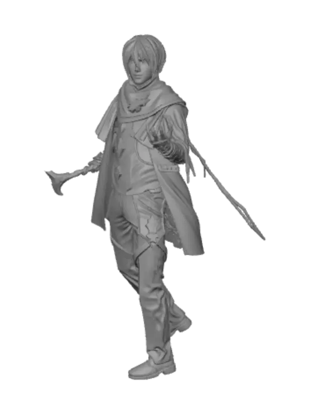 3D model for Fantasy Warrior Cosplay Outdoors