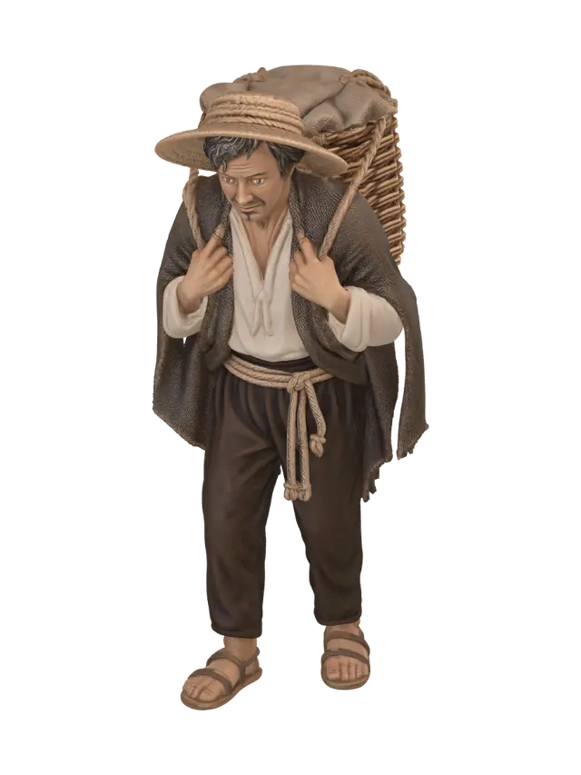 Neapolitan Nativity Peasant 3D - Con 3D model, vytvořený pomocí AI
