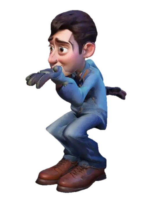 THE MIME 3D model, vytvořený pomocí AI