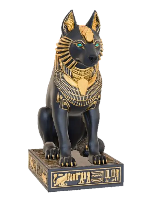 3D model for Anubis Statue with Hieroglyphs