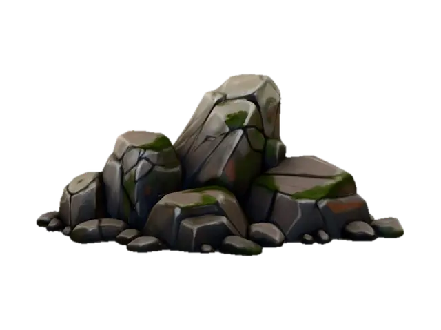 Modelong 3D na Rock Formation - Natural, ginawa ng AI