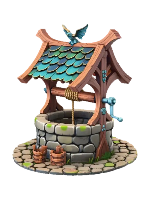 3D model for Wishing Well