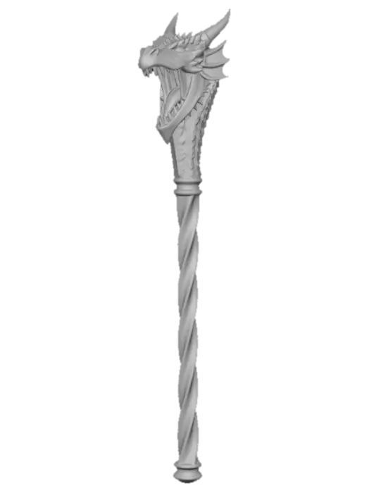3D model for Dragon Scepter