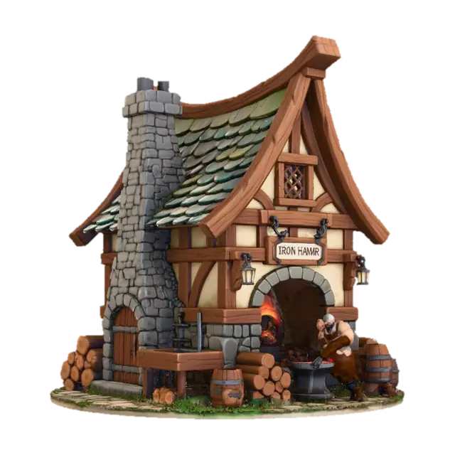 3D model for Iron Forge Workshop