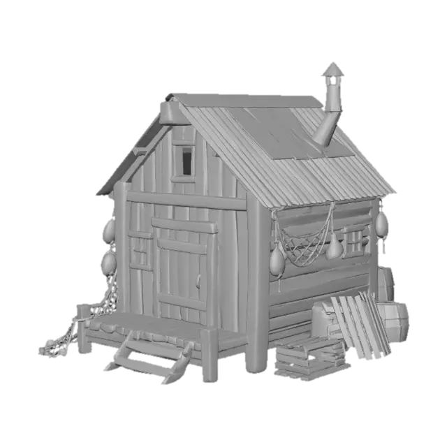 3D model for Fisherman's Hut