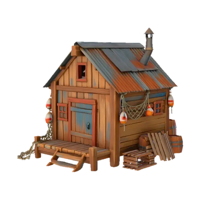 3D model for Fisherman's Hut