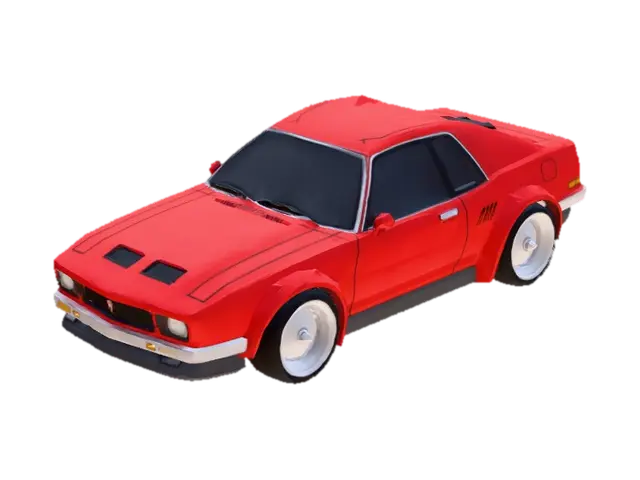 Skyway Cruiser - Lowpolly 3D model, vytvořený pomocí AI