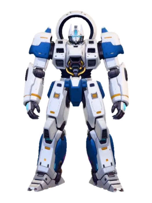 Bishop Prime 3D model, vytvořený pomocí AI