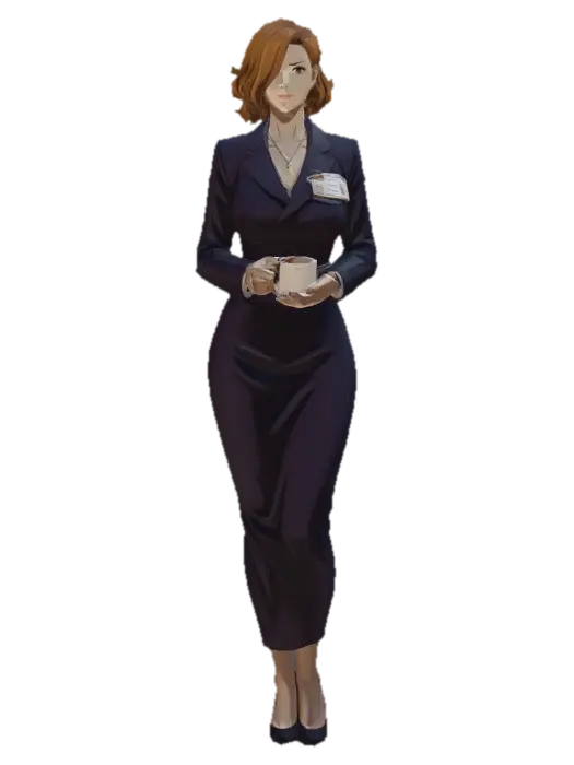 Confident Executive - Lowpolly 3D model, vytvořený pomocí AI