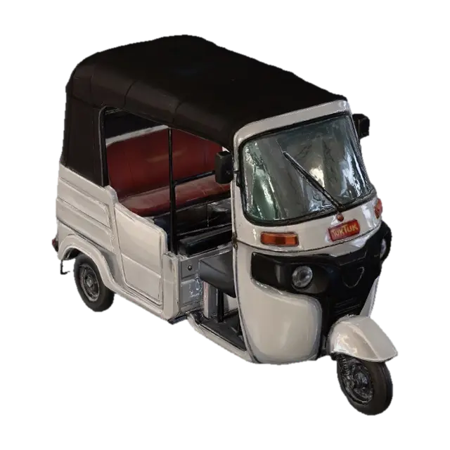 Tuk-Tuk Auto Rickshaw - Lowpolly 3D model, vytvořený pomocí AI